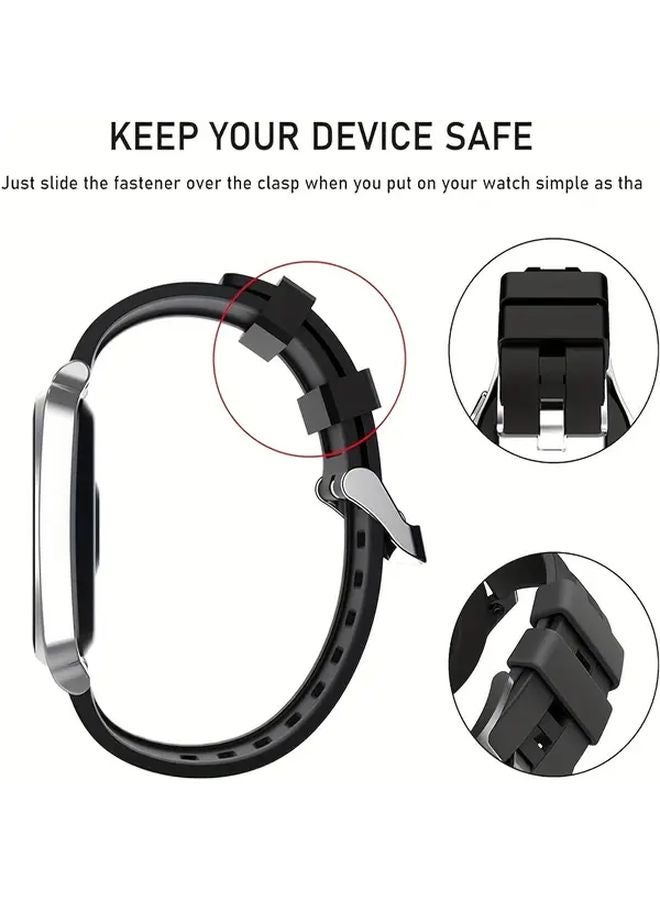 24mm Black Silicone Watch Band Holder 10pcs Replacement Strap Loops Keeper Retainer - Image 5